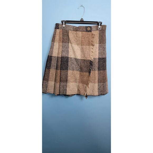 Vintage Women's Pamela B. Chromatic Fringe Skirt Lined Vtg Size 10 75% Wool - Picture 1 of 7